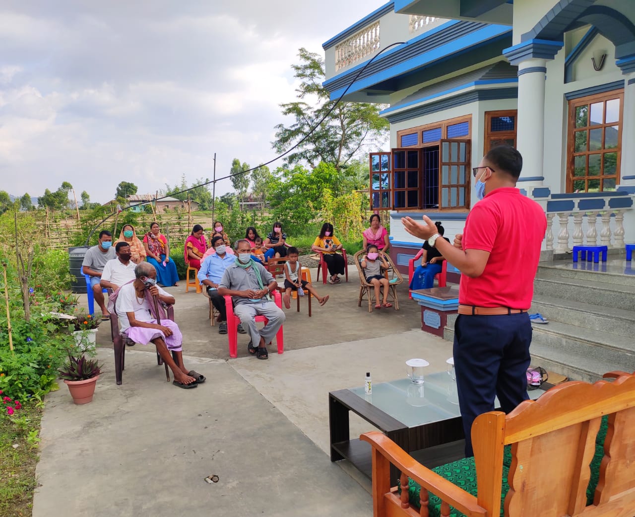 S.Mexico Singh, Research Scholar (Parasitology) held a peaceful interaction with a group at Yairipok  kekru mathak leikai.